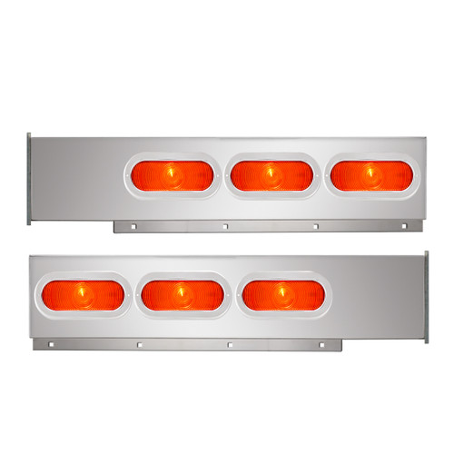 80960 2-Pc Chrome Plated Steel Light Bar