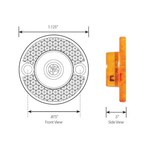 81786 1-1/8" Mini Surface Mount LED Light - Grand General Accessories LLC