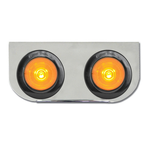 86480 Stainless Steel L Bracket with Dual 2-1/2" Round Lights