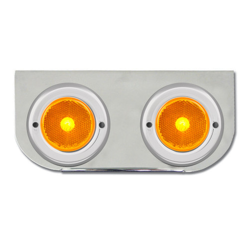 86486 Stainless Steel L Bracket with Dual 2-1/2" Round Lights