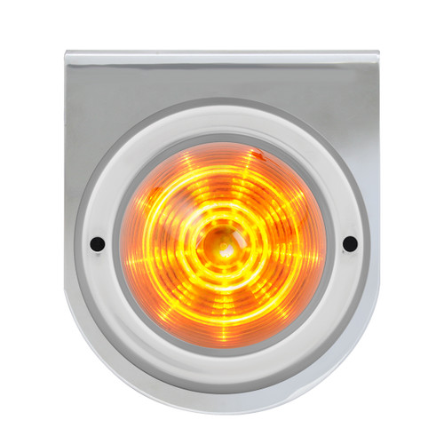 86764 Chrome Steel L Bracket w/ Single 2" Round Light