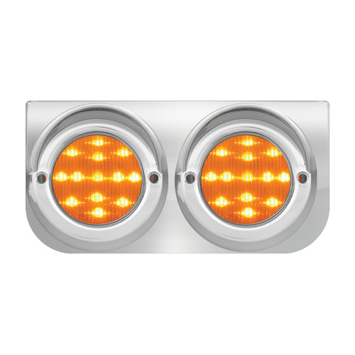 86874 Stainless Steel L Bracket with Dual 2-1/2" Round Lights