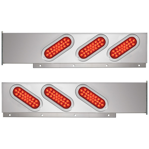 91782 2-Pc Chrome Plated Steel Light Bar