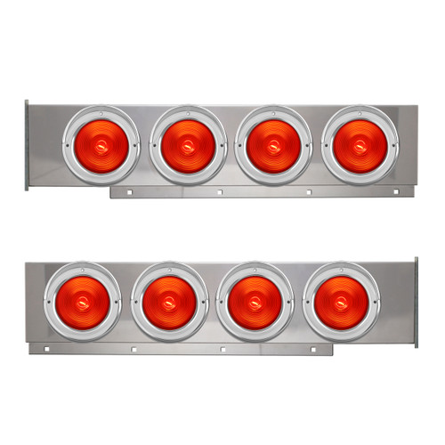 81123 2-Pc Chrome Plated Steel Light Bar