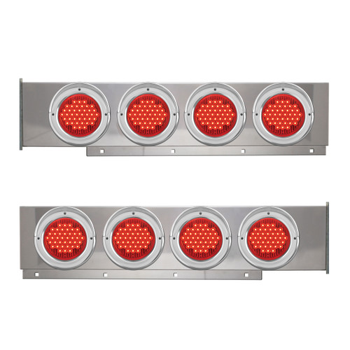 81127 2-Pc Chrome Plated Steel Light Bar