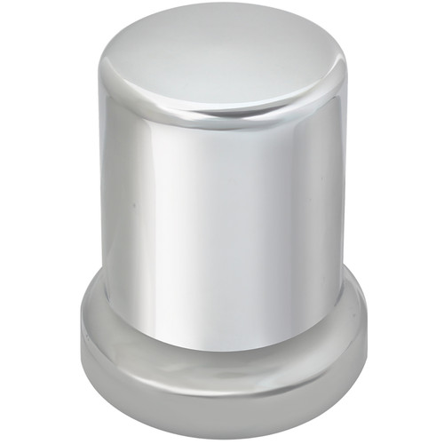 10268 Tube Chrome Plastic Lug Nut Cover w/ Flange - Grand General