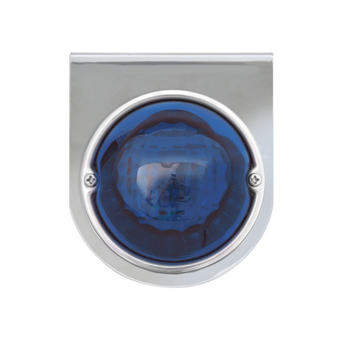 81673 Chrome Steel L Bracket w/ Single 3-1/2" Round Light, Single Function