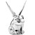 48202 Chrome Smiling Pig with Windrider Wings Hood Ornament