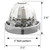 79657 1157 Dual Color Watermelon Plus Glass Lens Stainless Steel Kit