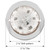 79424 2-1/2" Watermelon Surface Mount LED Light with Stainless Steel Bezel