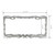 60462 Flame License Plate Frame w/ 2 Holes