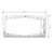 60461 Shark Teeth License Plate Frame w/ 2 Holes
