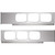 80116 2-Pc Chrome Plated Steel Light Bar