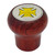 95572 Iron Cross Lg Rosewood Air Valve Knob in Gold/Silver