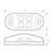 87393 Small Oval LED Light