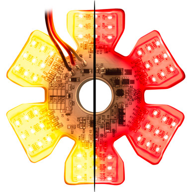 81790 Ultra Thin Hex Air Cleaner Dual Color LED Light - Grand