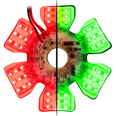 81795 Ultra Thin Hex Air Cleaner Dual Color LED Light - Grand