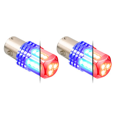 70816 1157 Dual Color LED Bulb - Red Primary - Grand General