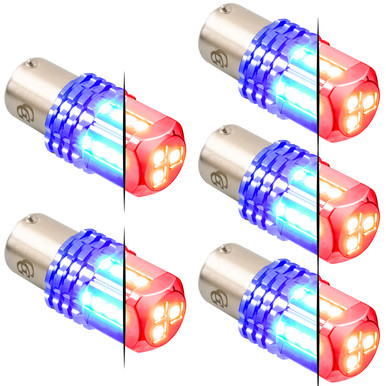 70827 1157 Dual Color LED Bulb - Red Primary - Grand General ...