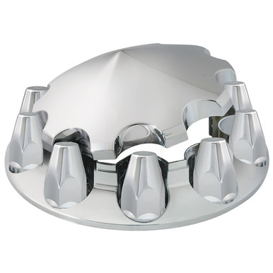 40182 Chrome Plastic Front Axle Cover Set with Locking Tabs