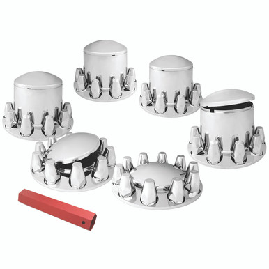 【コレクション整理・フルオーバーホール品】RealForce91 NE0100 40230 Chrome Plastic ABS Complete Front & Rear Axle Cvr Set