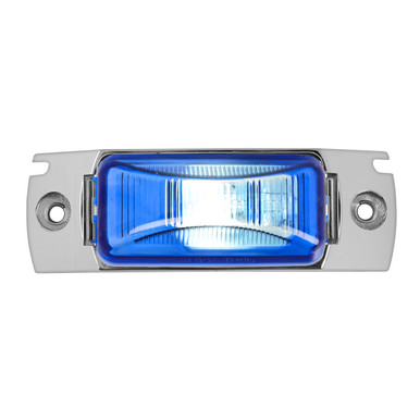 87665 Small Rectangular Single Bulb Sealed Light w/ Chrome Base