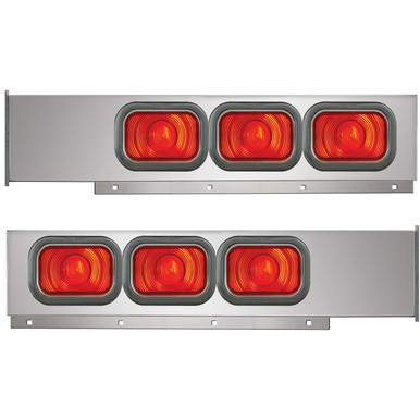 80117 2-Pc Chrome Plated Steel Light Bar - Grand General Accessories LLC