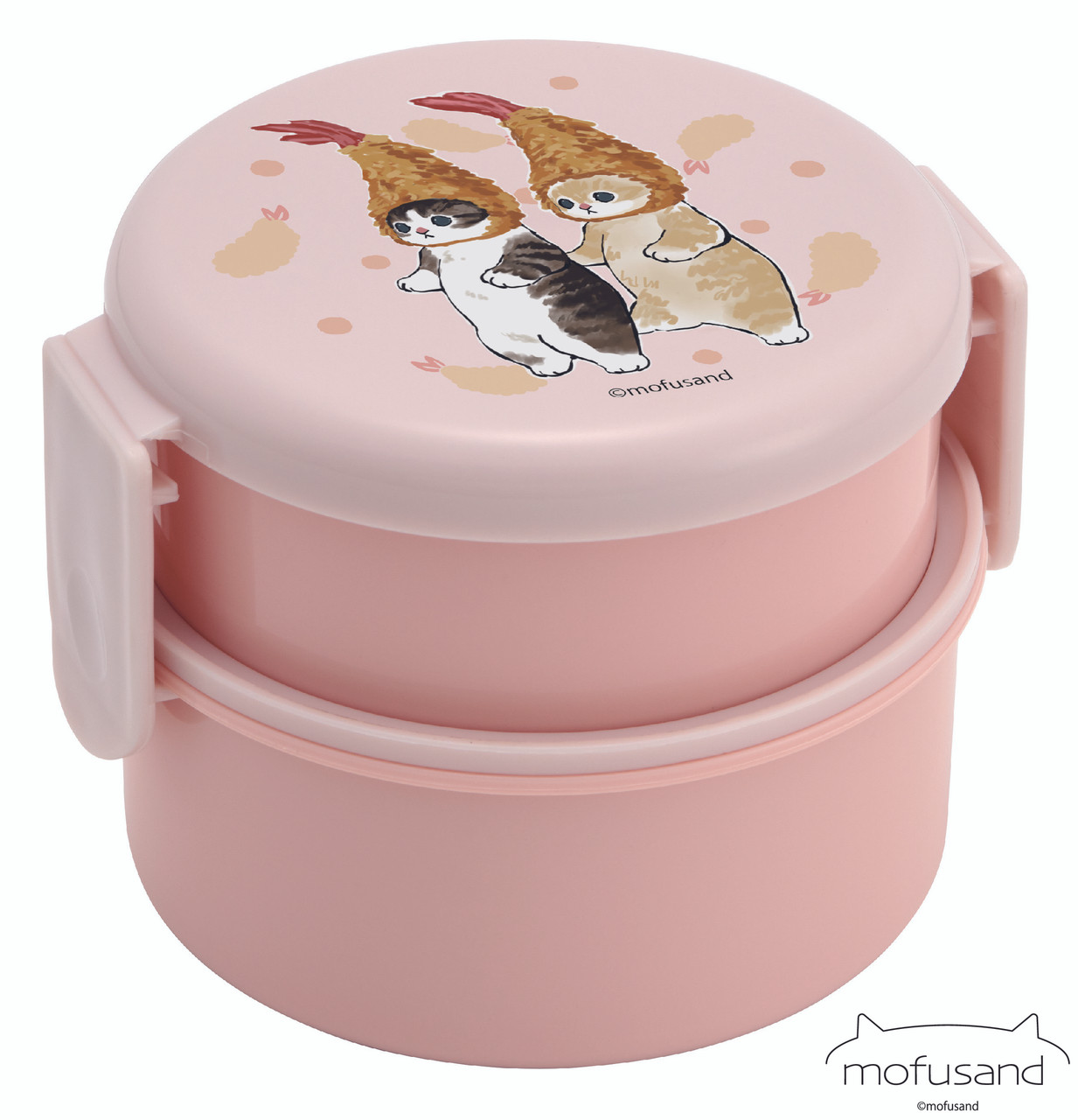 Mofusand Tempura Fun Round Stackable Bento Box