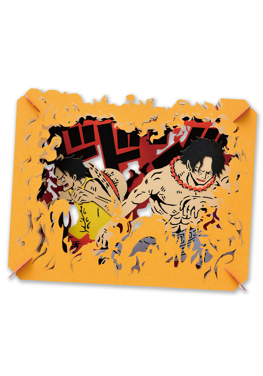 Paper Theatre One Piece PT-367: Kit Artigianale Di Carta Con Scimmia D. Rufy. Dimensioni 10x8x4,3 Cm Da Montato. Difficoltà Bassa. Taglio Laser Di Precisione.
