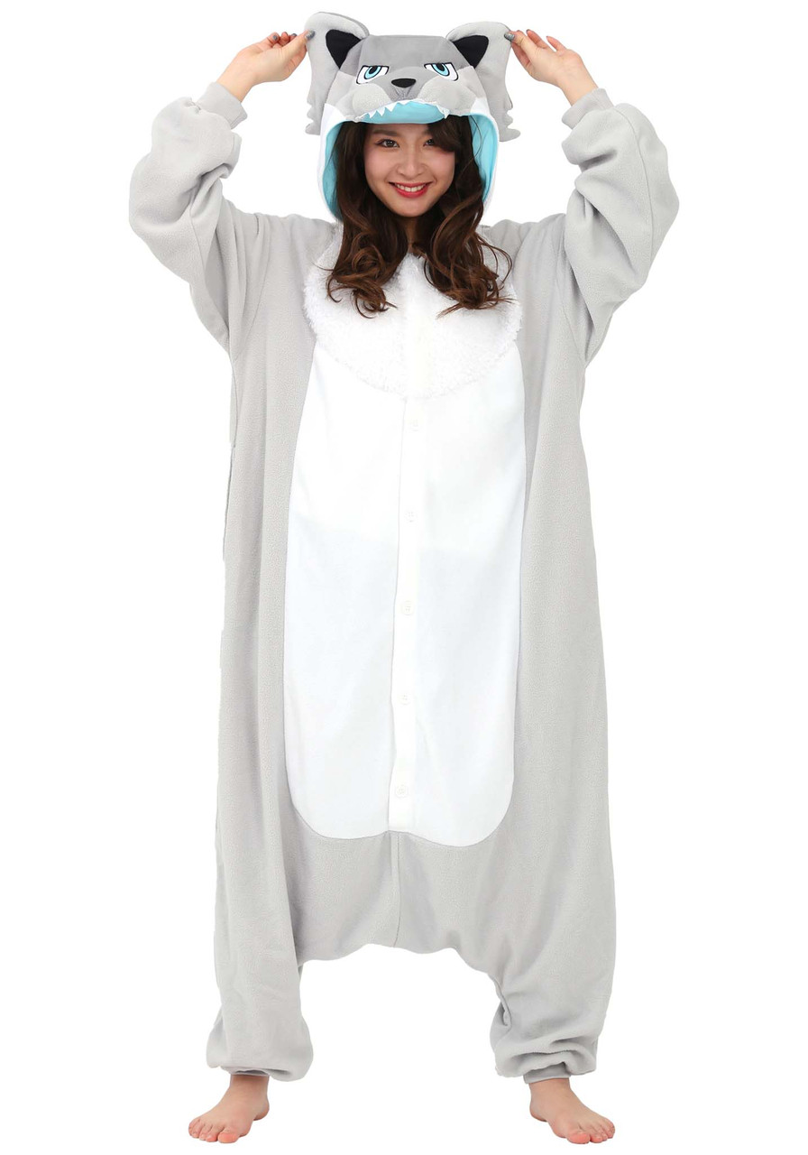 Kigurumi Shop Silver Wolf Kigurumi Animal Onesies Animal