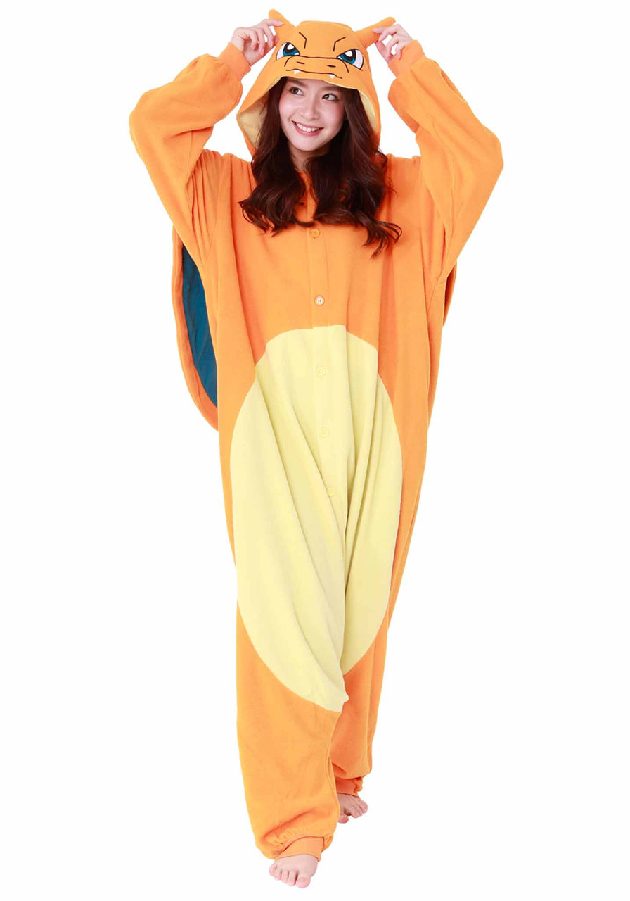 SAZAC Pokémon Charizard Fleece Costume pajamas Kigurumi Unisex Pokemon  Lizardoon 