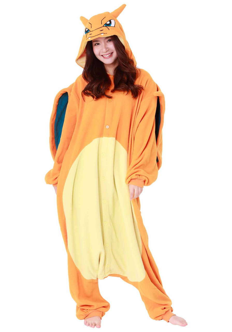 SAZAC Pokémon Charizard Fleece Costume pajamas Kigurumi Unisex Pokemon Lizardoon 