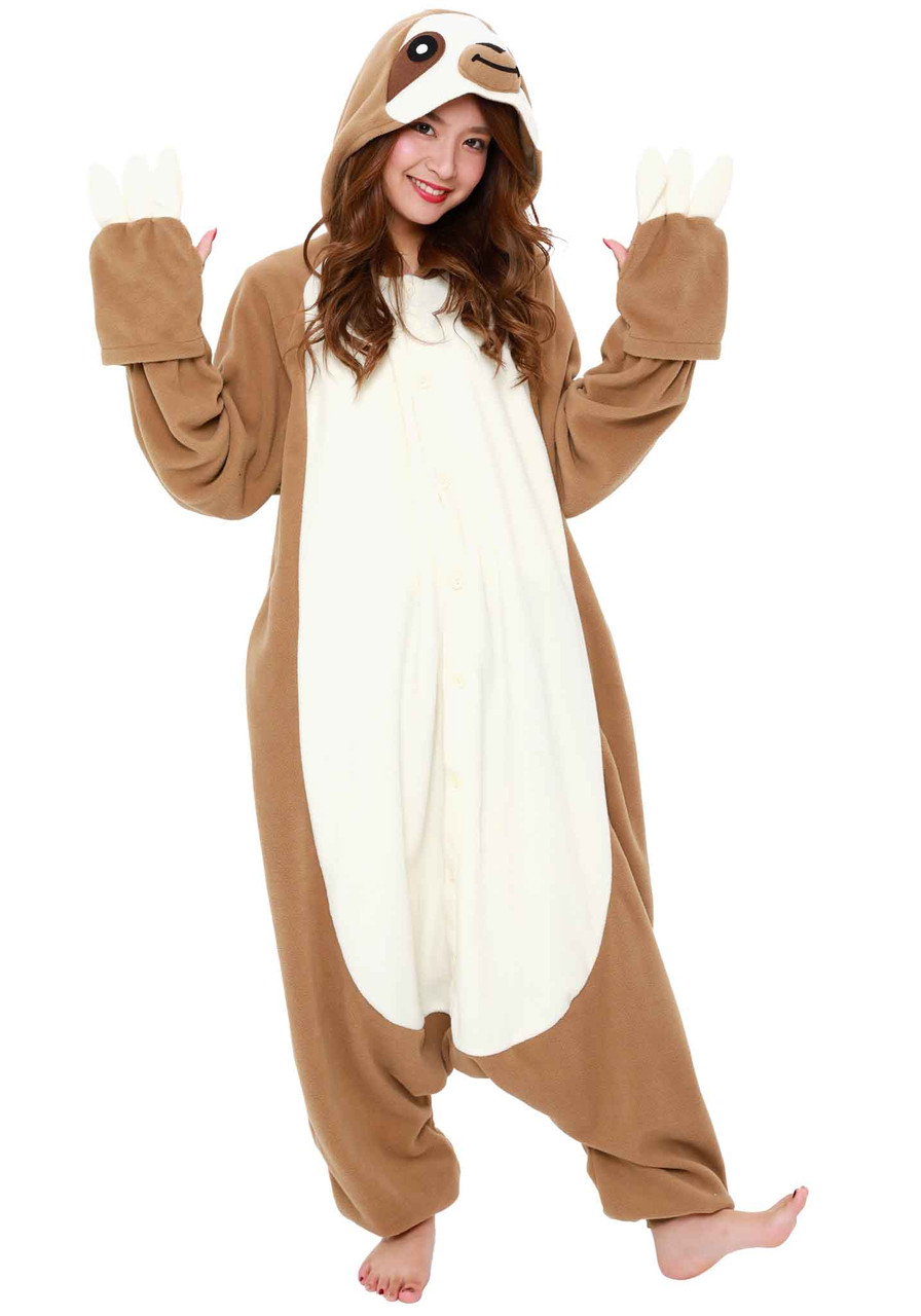  Fisyme Halloween Sloth Panda Adult Onesie Pajamas for