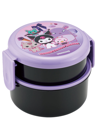 Kuromi Round Bento Lunch Box 16.91oz (Kuromi's Pretty Journey) Kuromi Round Bento Lunch Box 16.91oz (Kuromi's Pretty Journey)