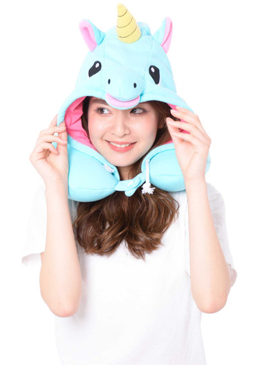 Blue Unicorn Neck Support Pillow Blue Unicorn Neck Support Pillow