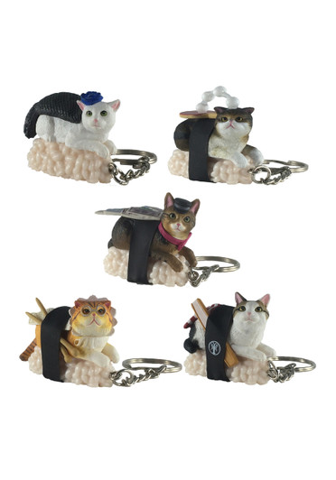 Sushi Cat (Nekozushi) Keyring Blind Box Version 2 Sushi Cat (Nekozushi) Keyring Blind Box Version 2