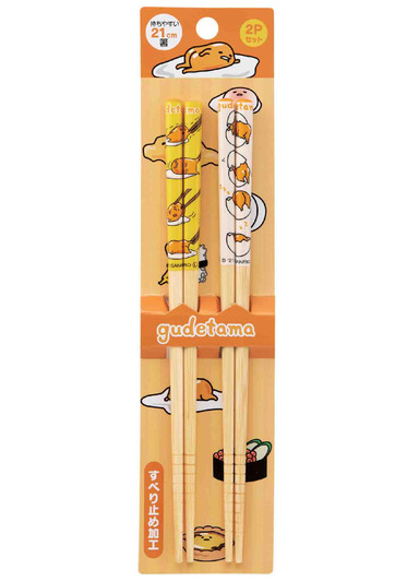 Sanrio Gudetama Bamboo Chopstick 2pcs Set (Shaking Egg) Sanrio Gudetama Bamboo Chopstick 2pcs Set (Shaking Egg)