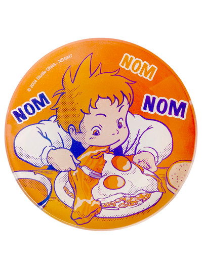 Howl's Moving Castle Yummy Mini Glass Plate (Nom Nom) Howl's Moving Castle Yummy Mini Glass Plate (Nom Nom)