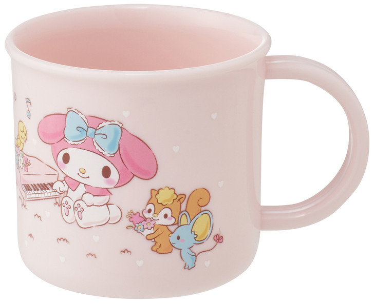 My Melody Reusable Plastic Drinking Cup with Handle 6.76oz - Music