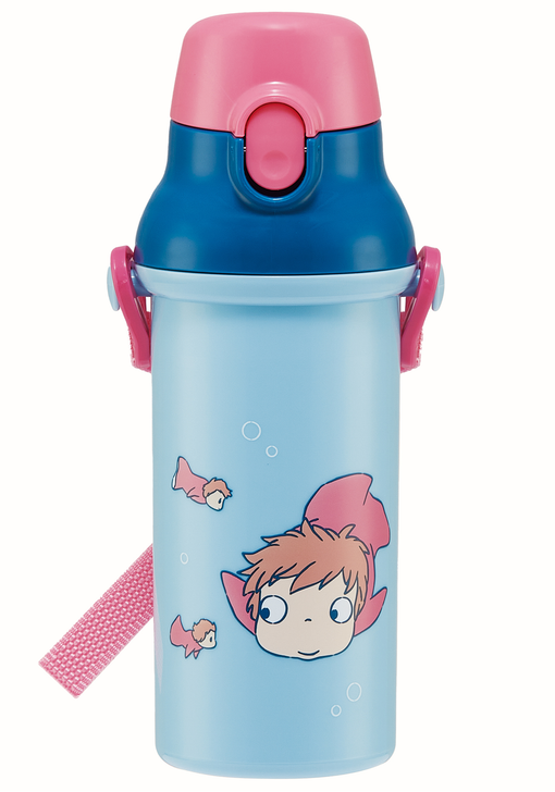 Ponyo Water Bottle with Strap 16.23oz (Ponyo and Ponyo's sisters)