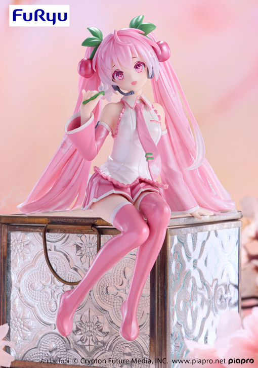 Hatsune Miku Noodle Stopper Figure (Sakura Miku 2024 Pearl Color ver.)