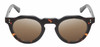Front View of Reptile Malayemys Women Sunglasses in Brown Tortoise Havana 44mm 4 Opt with Custom Cut NON-polarized Brown Gradient Lenses