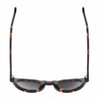 Top View of Reptile Malayemys Women Sunglasses in Brown Tortoise Havana 44mm 4 Opt with Custom Cut NON-polarized Grey Gradient Lenses