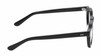 Side View of Reptile Malayemys Designer Progressive Lens Blue Light Blocking Eyeglasses in Gloss Black Ladies Panthos Full Rim Acetate 44 mm