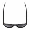 Top View of Reptile Malayemys Women's Panthos Designer Sunglasses Black 44mm 4 Opt with Custom Cut NON-polarized Grey Gradient Lenses