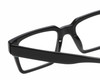 Close Up View of Reptile Leatherback Unisex Rectangle Reading Glasses in Black Crystal Blue 52 mm