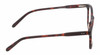 Side View of Reptile Larachelus Designer Blue Light Blocking Eyeglasses in Matte Auburn Brown Tortoise Havana Unisex Panthos Full Rim Acetate 50 mm
