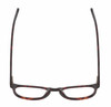 Top View of Reptile Larachelus Unisex Designer Reading Glasses in Brown Tortoise Havana 50mm