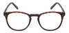 Front View of Reptile Larachelus Unisex Designer Reading Glasses in Brown Tortoise Havana 50mm