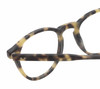 Close Up View of Reptile Mata Unisex Panthos Reading Glasses in Tokyo Tortoise Havana Yellow 47mm